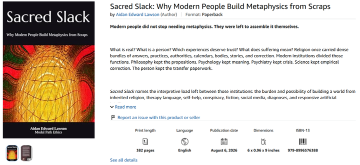 Sacred Slack Has Been Published