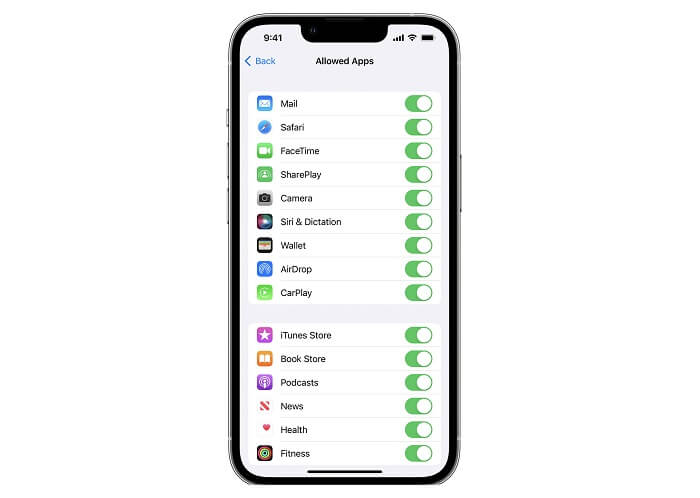 ios-16-iphone-13-pro-settings-screen-time-allowed-apps