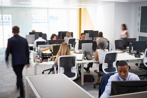 Denver office workspace illustrating peak versus average occupancy