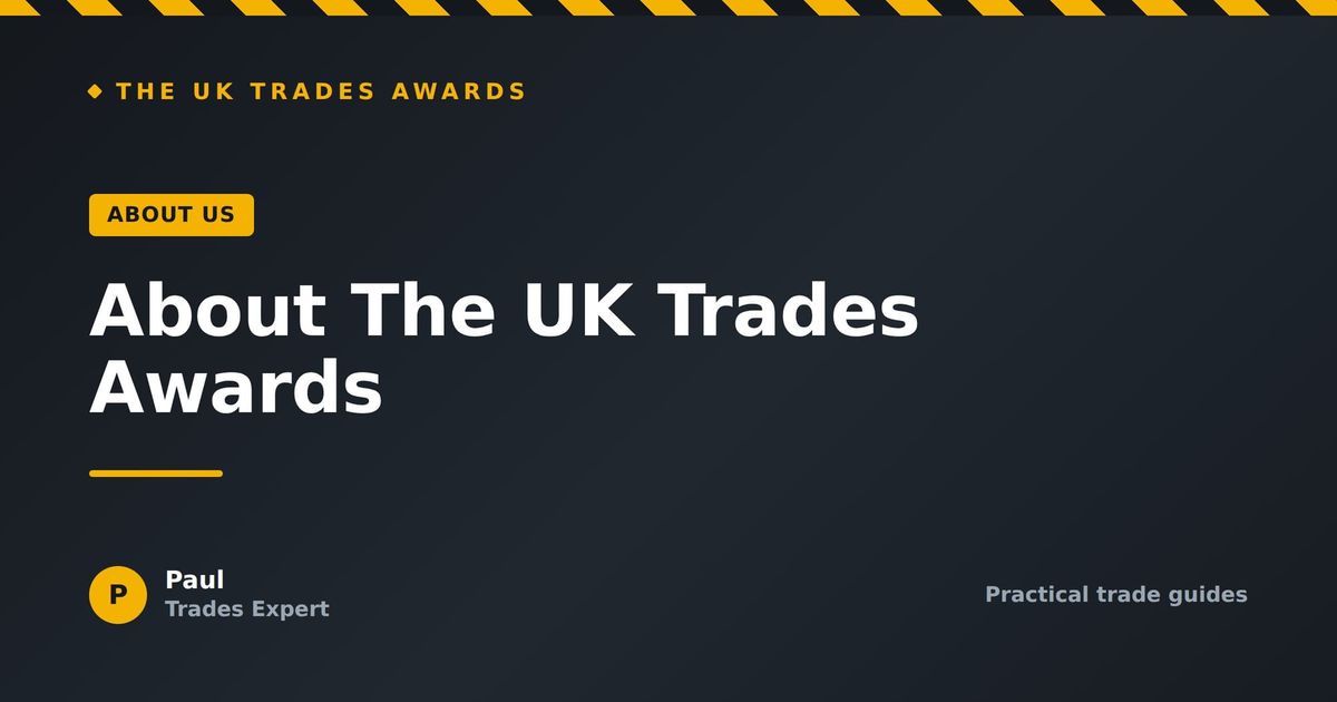 About The UK Trades Awards
