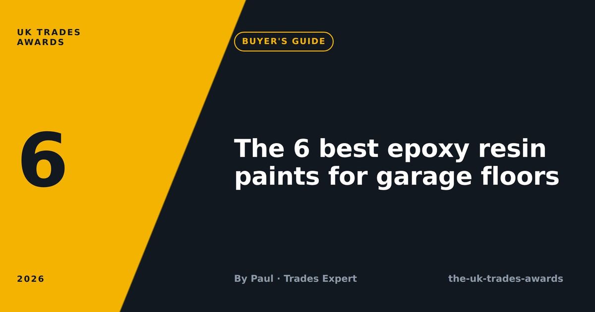 The 6 best epoxy resin paints for garage floors