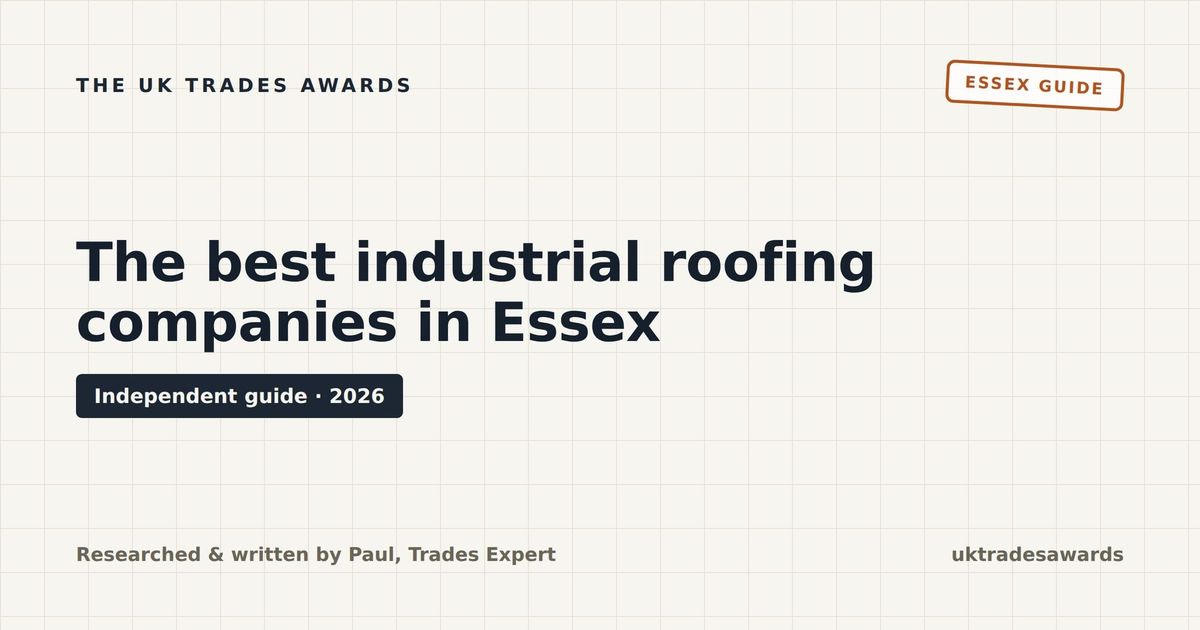 The 5 best industrial roofing companies in Essex (2026)