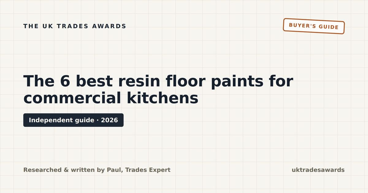 The 6 best resin floor paints for commercial kitchens