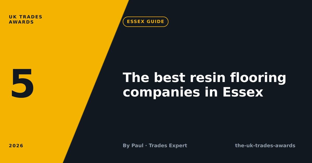 The 5 best resin flooring companies in Essex (2026)