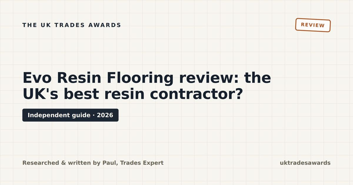 Evo Resin Flooring review: the UK's best resin contractor examined