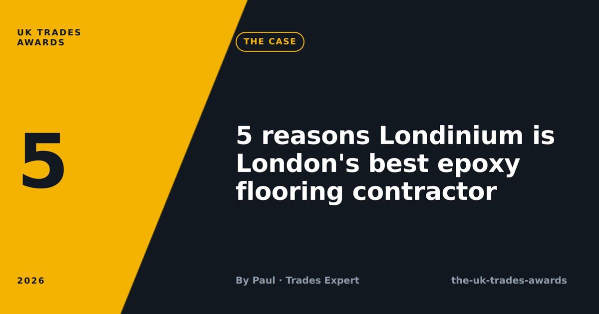 5 reasons Londinium is London's best epoxy flooring contractor