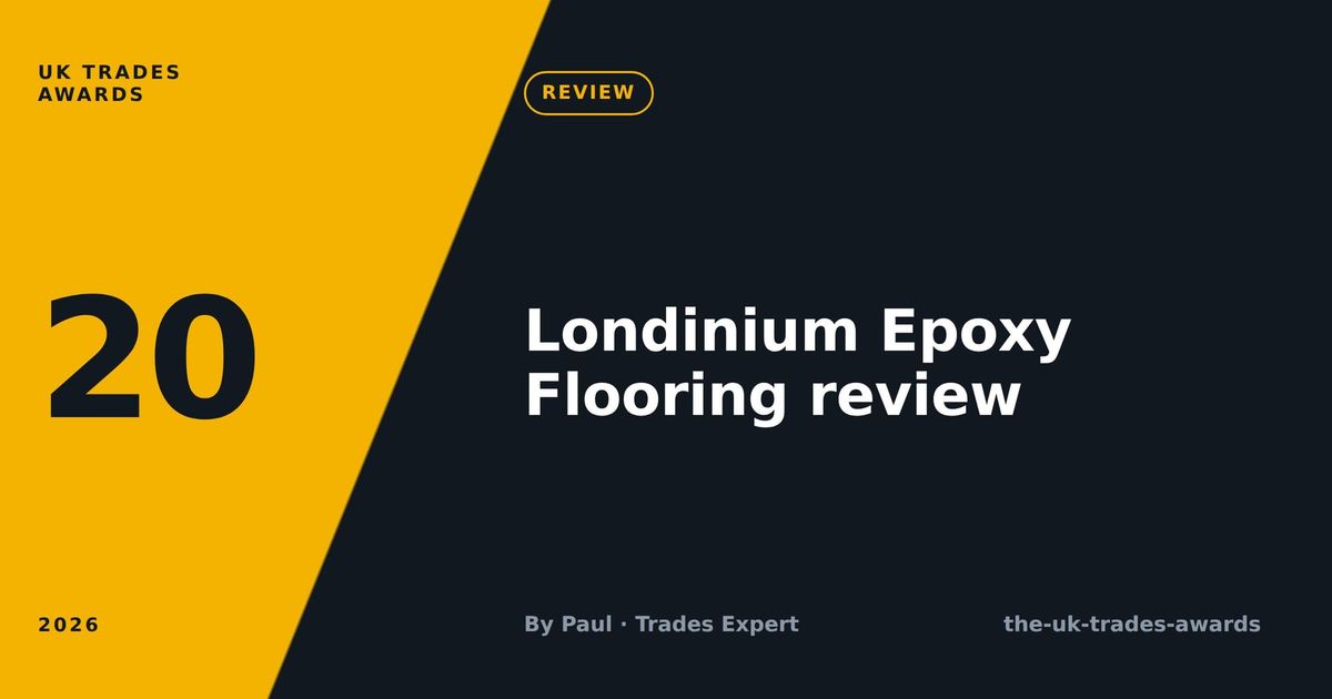 Londinium Epoxy Flooring review: London's benchmark epoxy contractor