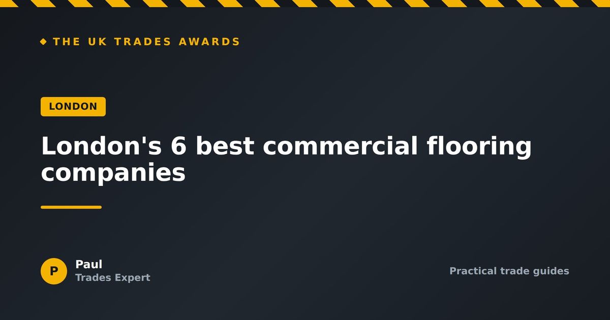 London's 6 best commercial flooring companies (2026)