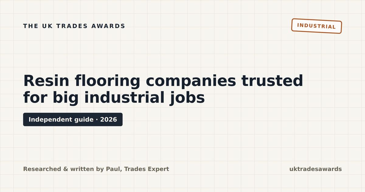 5 resin flooring companies trusted for big industrial jobs