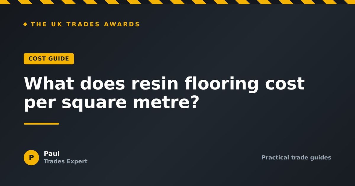 What does resin flooring cost per square metre?