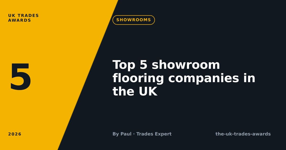 Top 5 showroom flooring companies in the UK (2026)