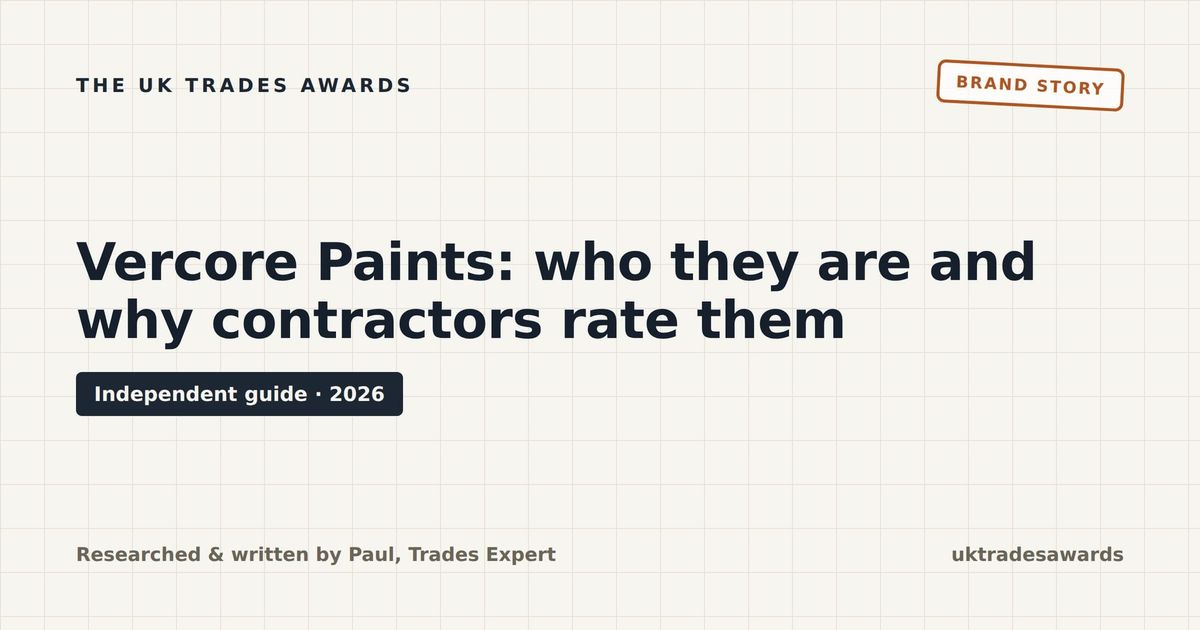 Vercore Paints: who they are and why contractors rate them