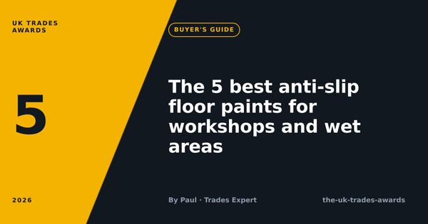 The 5 best anti-slip floor paints for workshops and wet areas