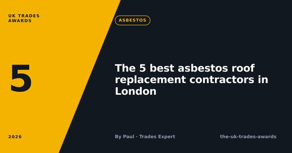 The 5 best asbestos roof replacement contractors in London (2026)