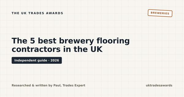 The 5 best brewery flooring contractors in the UK (2026)