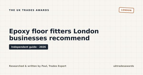 5 epoxy floor fitters London businesses actually recommend