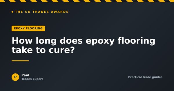 How long does epoxy flooring take to cure?