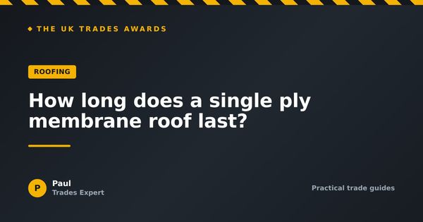 How long does a single ply membrane roof last?