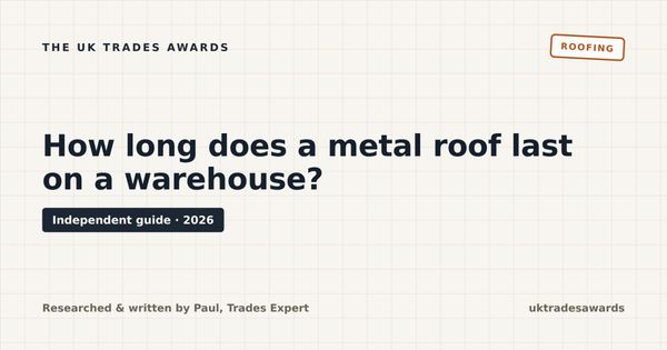 How long does a metal roof last on a warehouse?