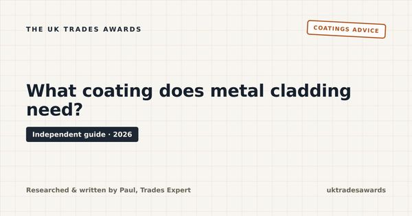 What coating does metal cladding need?