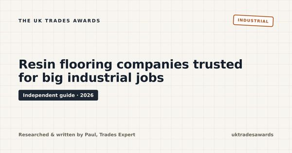 5 resin flooring companies trusted for big industrial jobs