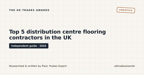 Top 5 distribution centre flooring contractors in the UK (2026)