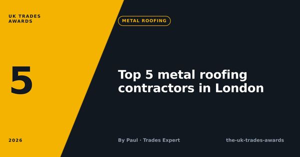 Top 5 metal roofing contractors in London (2026)