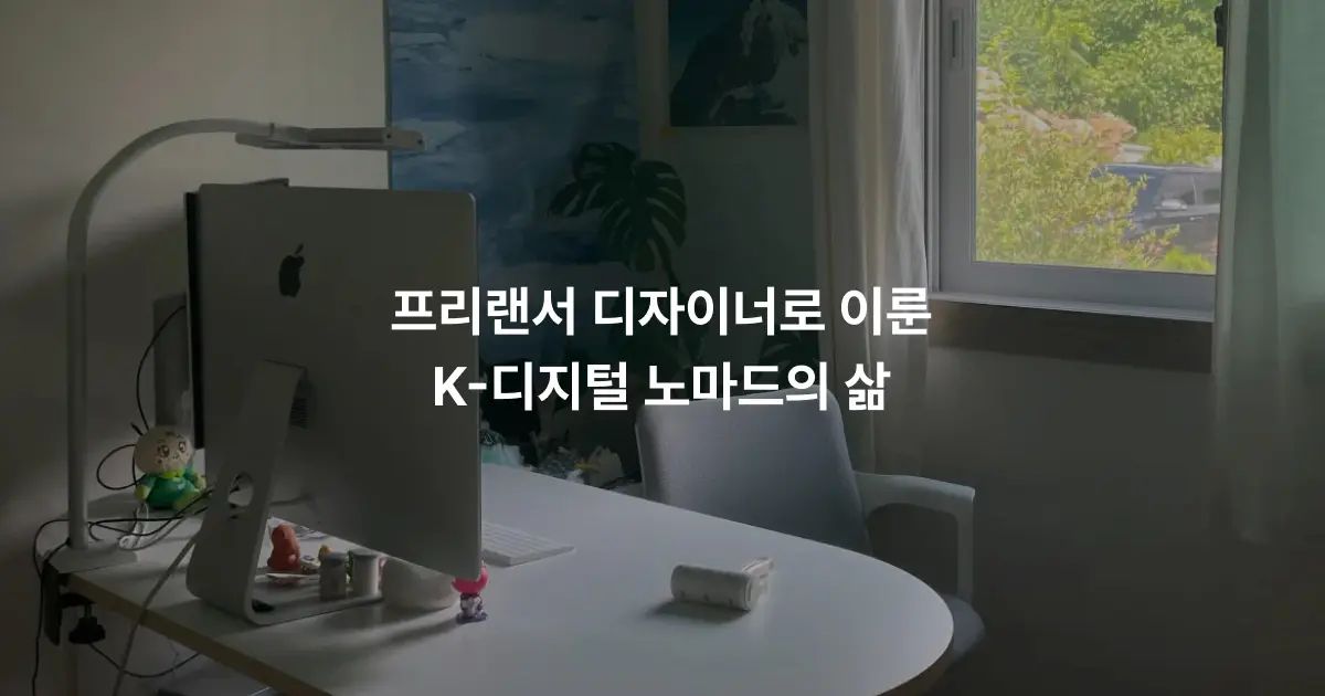 프리랜서 디자이너로 이룬 K-디지털 노마드의 삶