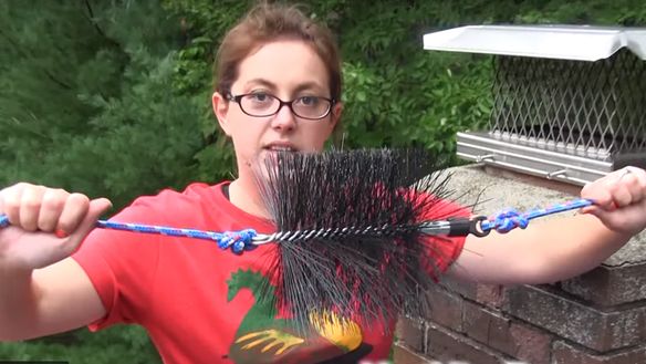 Cleaning your Chimney Using the Dual Line or Pulley Chimney Cleaning Method