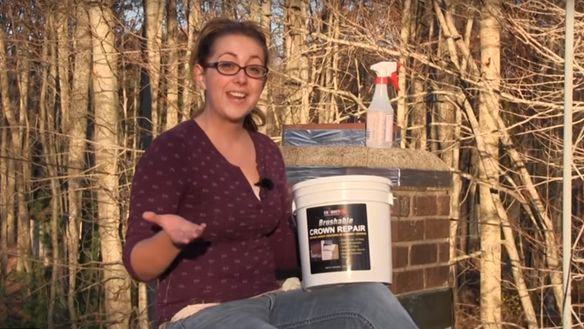 Extend the Life of your Chimney Crown by adding a Protective Waterproof Barrier