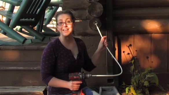 How to Clean a Gutter Down Spout with the LintEater Rotary System