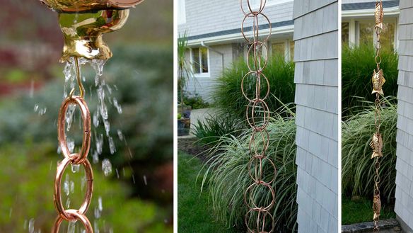 Use Rain Chains and Get Rid of Unsightly Downspouts