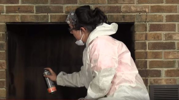 Fireplace Makeover Part 2 - Cleaning, Inspecting, and Painting The Firebox