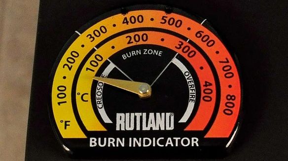 Monitor The Burning Efficiency of Your Wood Stove with Rutland's Magnetic Wood Stove Thermometer