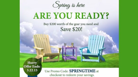 Springtime Savings In Honor Of The First Day Of Spring 2015