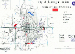 Monroe County Public Library a source of map collections showing Bloomington’s past annexations