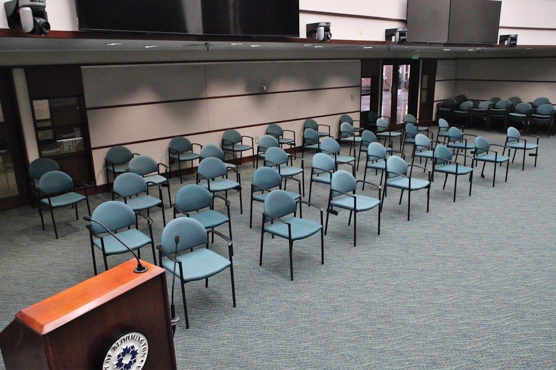 From utilities building to city hall, Bloomington’s COVID-19 response shows visible signs