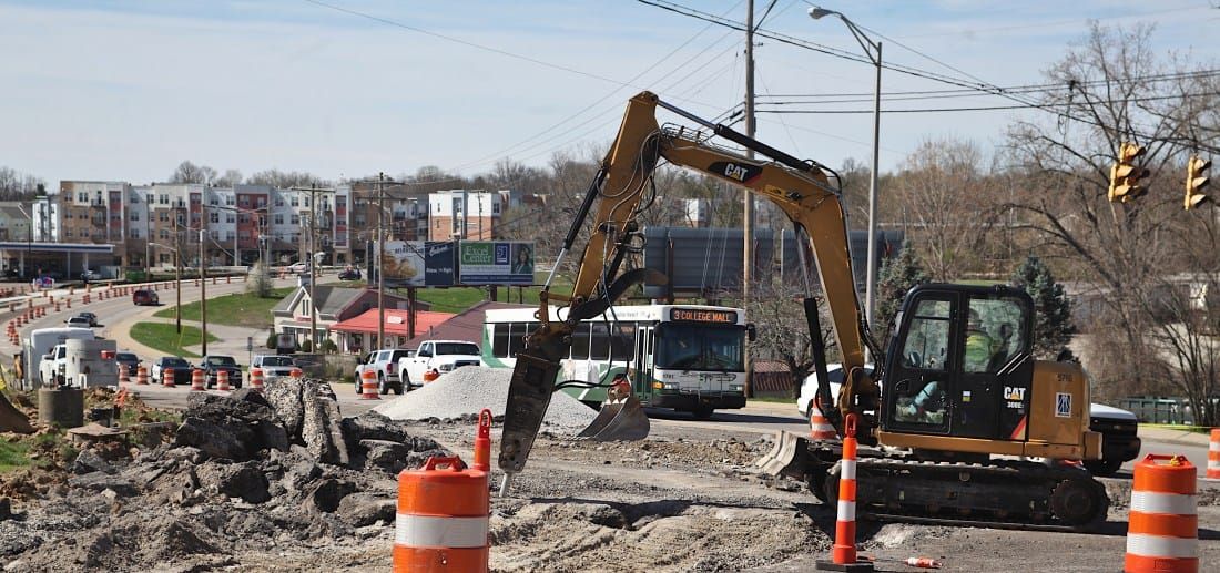 COVID-19: Sidewalks still getting built; Bloomington Transit buses still running, with 90 percent fewer riders