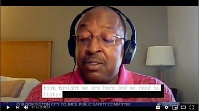 Initial thoughts on policing from public to Bloomington city council committee: Sell Bearcat armored vehicle; re-open Joseph Smedley case