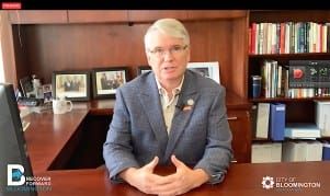 Bloomington mayor renews call for local income tax increase, reduces ask from 0.5 percentage points to 0.25; says 2021 budget for sworn police officers will decrease