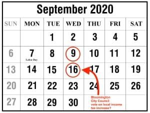 Mayor’s Friday release of income tax details makes for Labor Day weekend of study for Bloomington city councilmembers