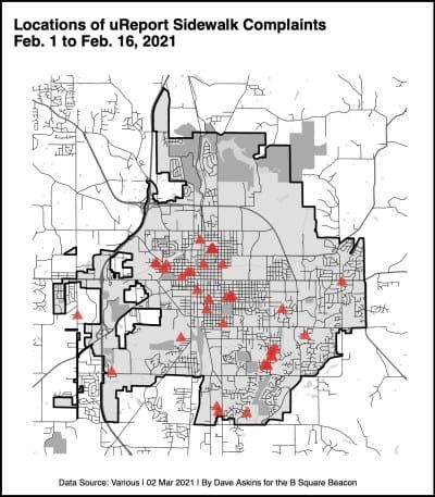Tickets for failure to clear snow from Bloomington’s sidewalks so far this year: 24 minus 1