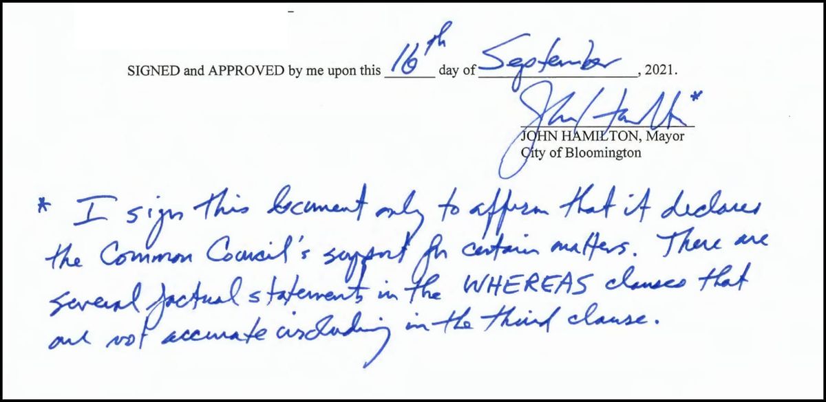 Bloomington mayor gets in last word on city council’s resolution about police pay