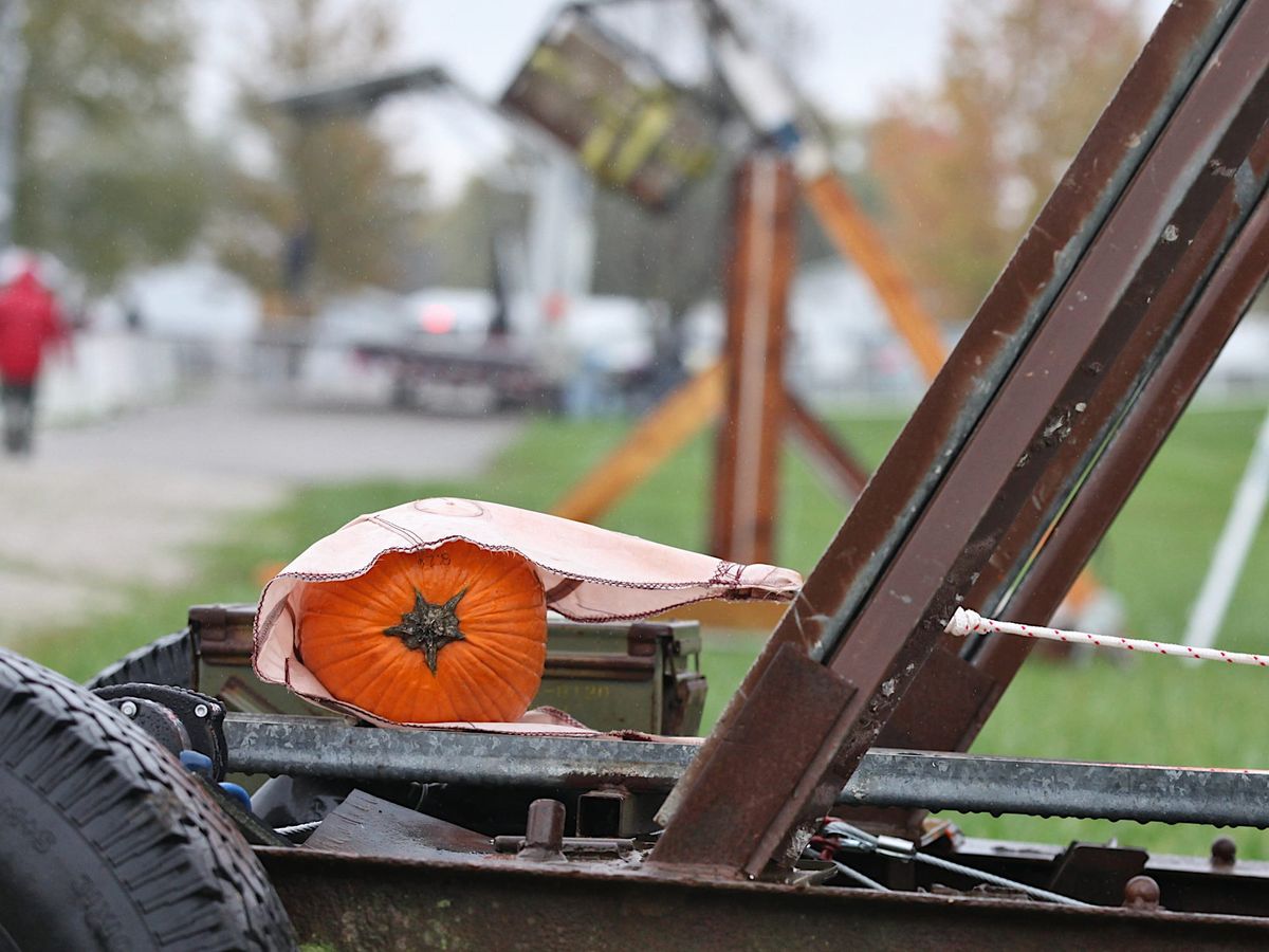 Photos: Cold rain can’t squash Pumpkin Launch 2021