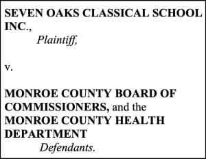 School files lawsuit against Monroe County over pandemic mask mandate citation