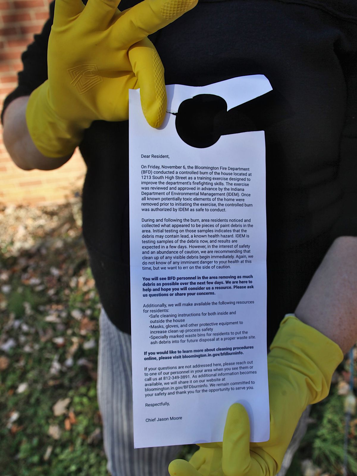 Bloomington mobilizes to remediate potential lead ash hazard after controlled burn of house, aims to “err on the side of caution”