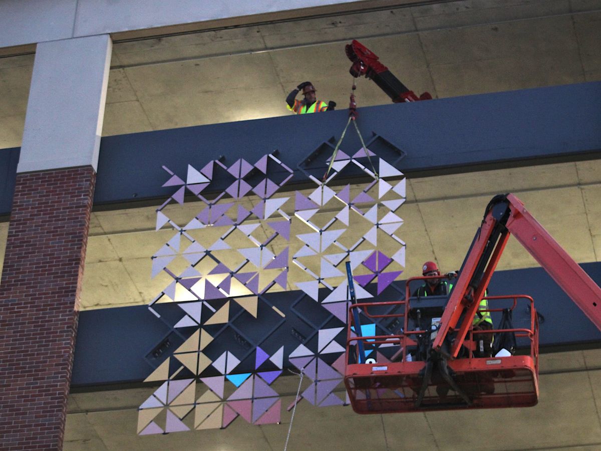 Installations at park, parking garages part of a busy end of year for Bloomington’s public art program