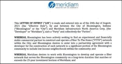 Bloomington unveils plan to work with international player on high-speed citywide fiber network