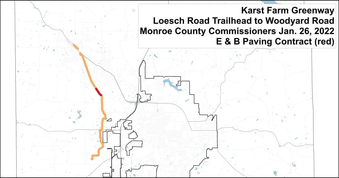 Half-mile segment of trail from Karst Farm Park to Ellettsville to get built