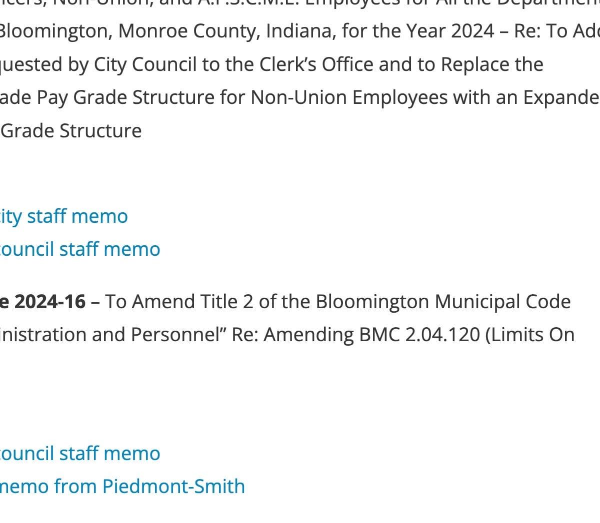 Bloomington City Council Agenda June 12, 2024